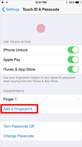 Add fingerprint