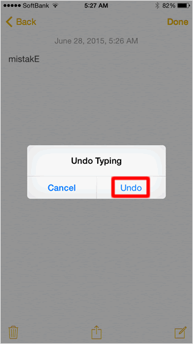 undo