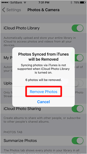 Removed Photos
