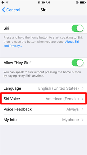 Siri Voice