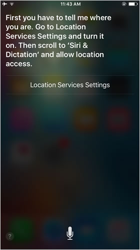 Enable Location Services